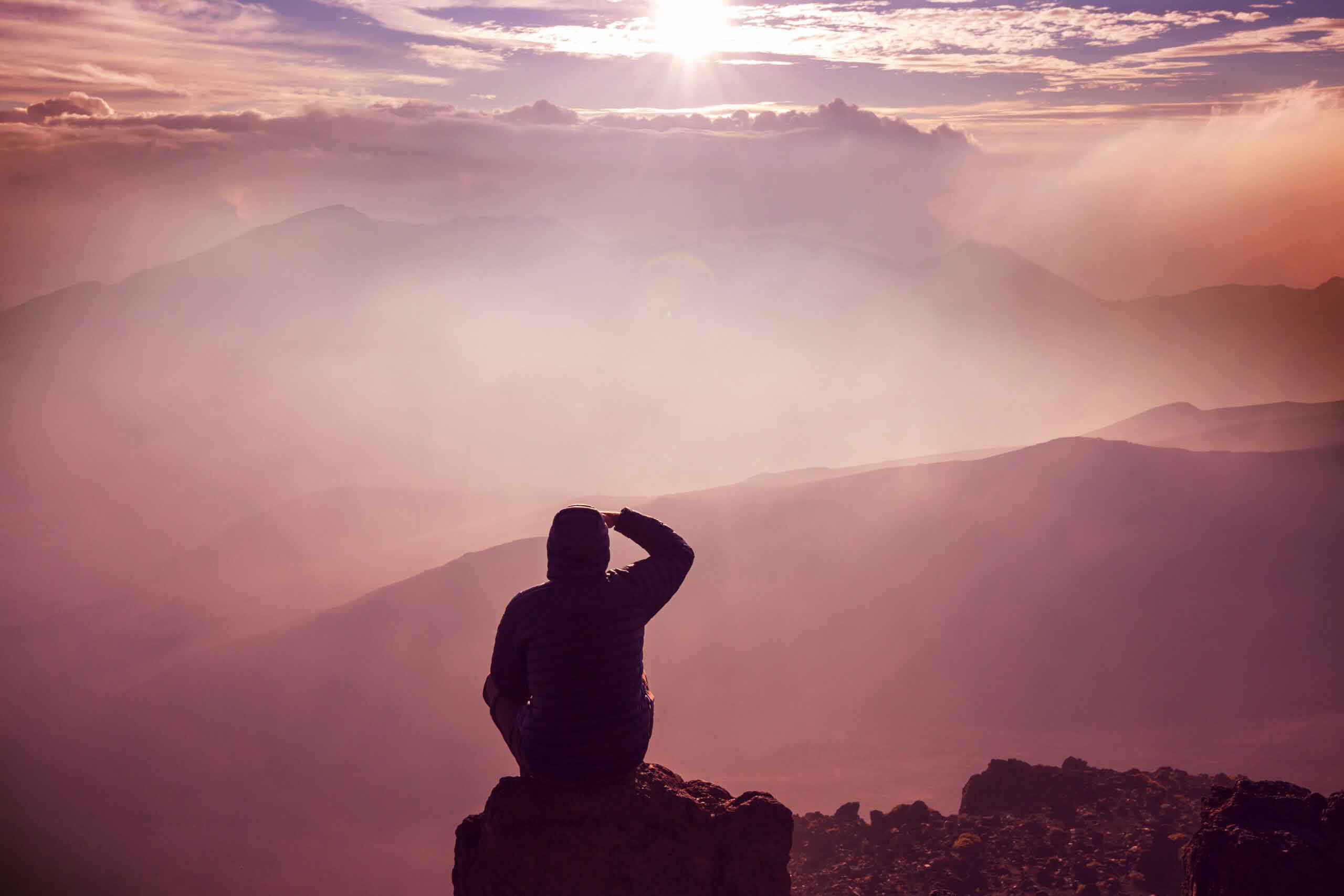 Mountains on sunrise
